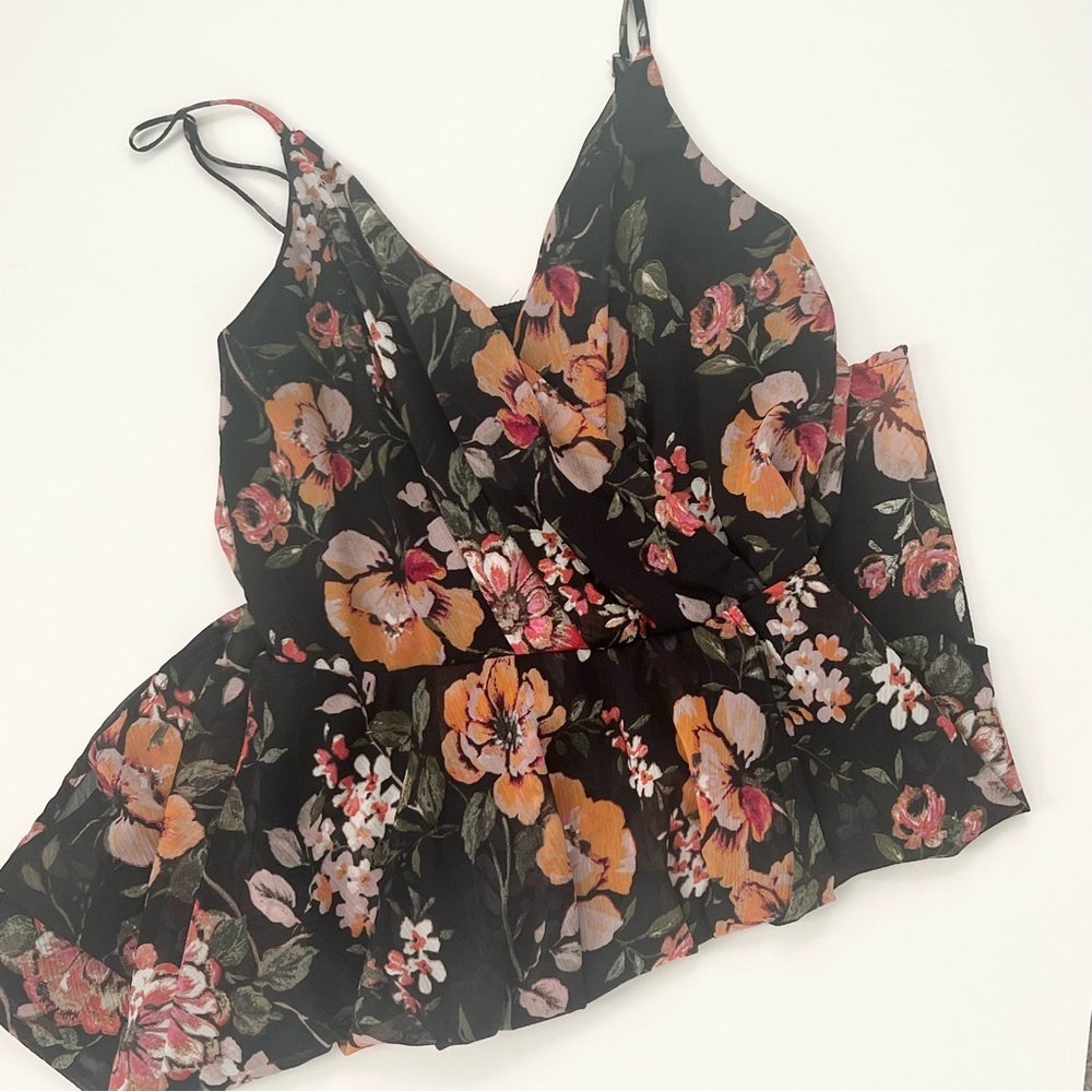 Maurices Bare Floral Surplice Mini Dress